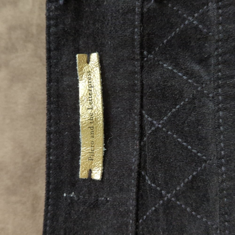 Anthropologie Pilcro Black Serif Skinny Velvet Ankle Pants Size 27 - Picture 11 of 13